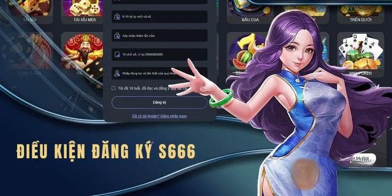 Người chơi có thể đăng ký S666 theo các bước rất đơn giản